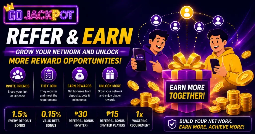 Go Jackpot Refer and Earn